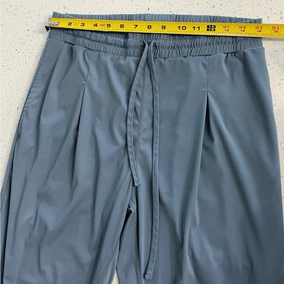 Mono B Pleated Front Jogger Square Neck Sports Bra Set Women’s M Dusty Blue EUC - Picture 6 of 9